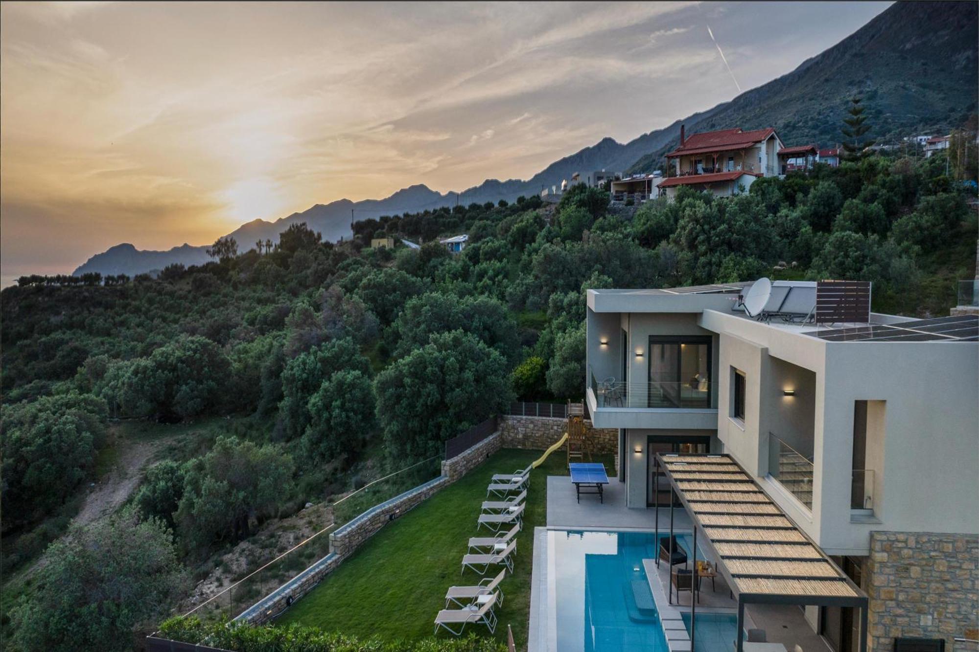 Porti Villas Aphrodite Asomatoi Ngoại thất bức ảnh