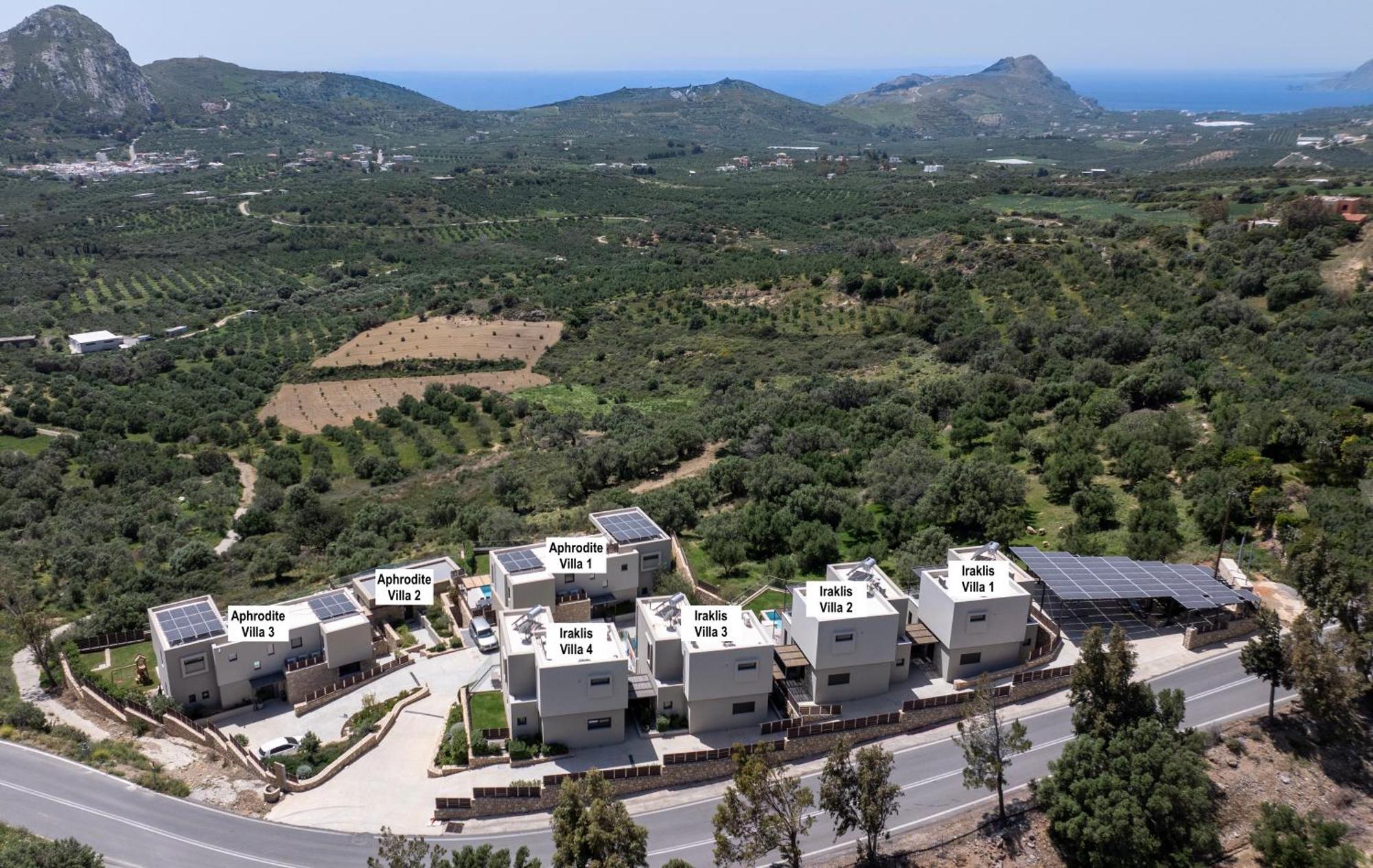 Porti Villas Aphrodite Asomatoi Ngoại thất bức ảnh